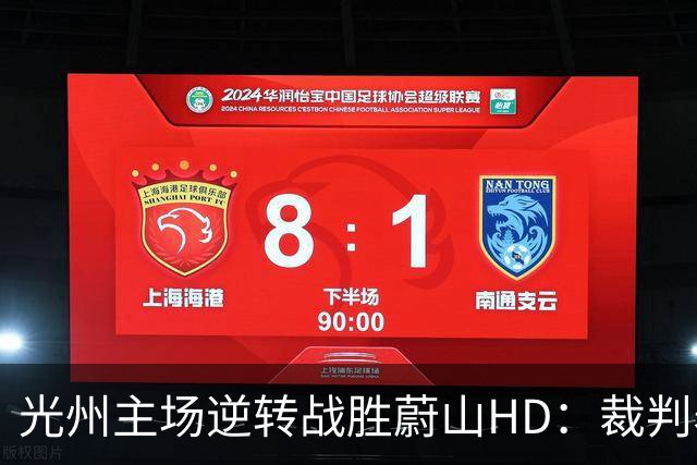 光州主场逆转战胜蔚山HD：裁判表现概述